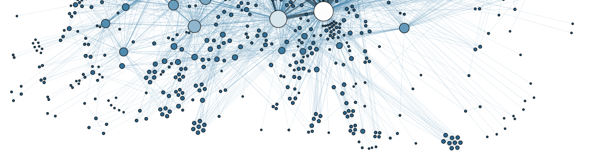 Cropped version of "Social Network Analysis Visualization" By Martin Grandjean [CC BY-SA 3.0 (http://creativecommons.org/licenses/by-sa/3.0)], via Wikimedia Commons