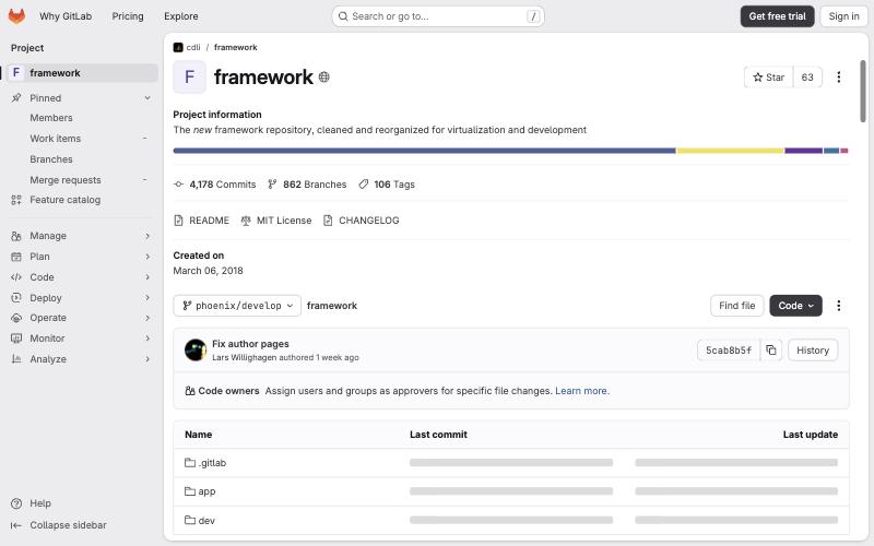 CDLI Framework Update