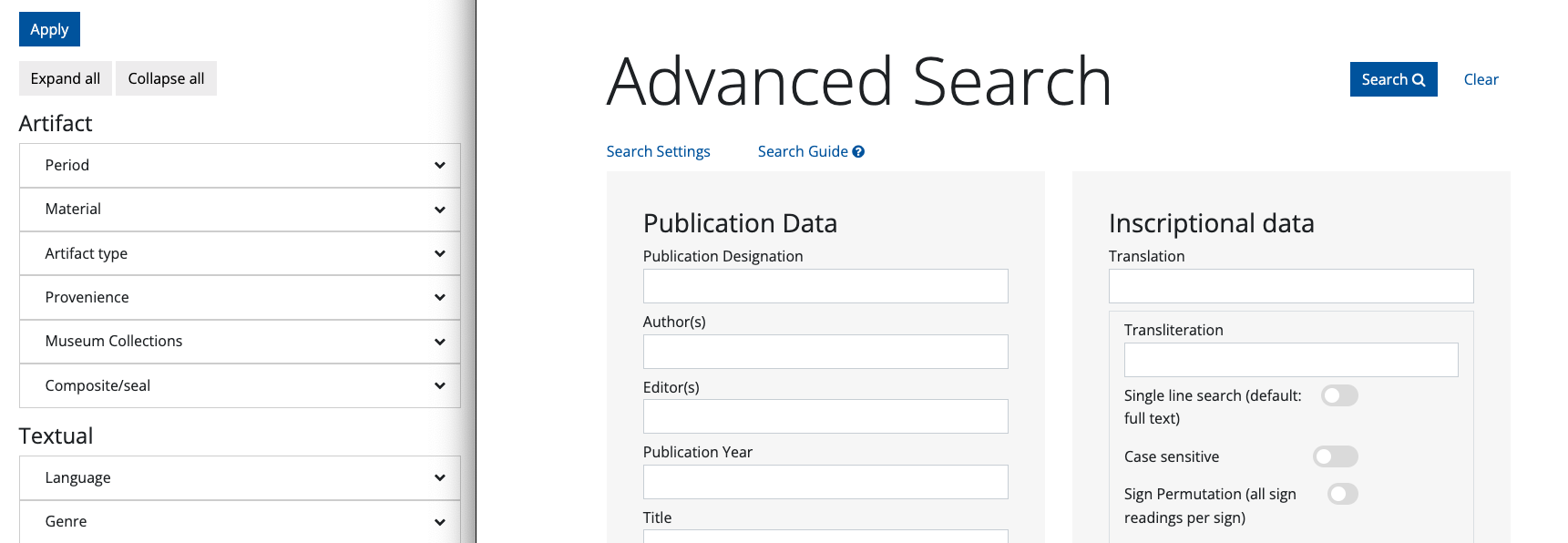Advanced Search
